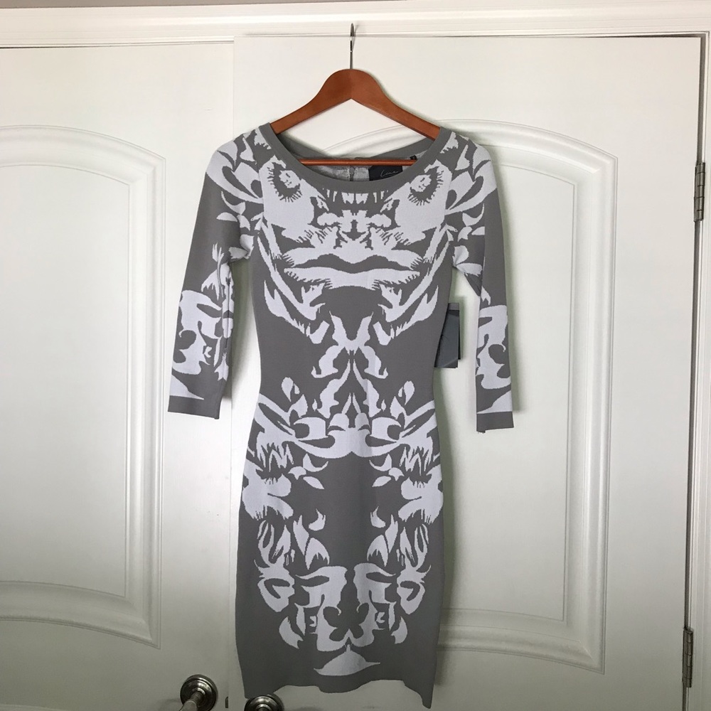 Formal attire gray dress